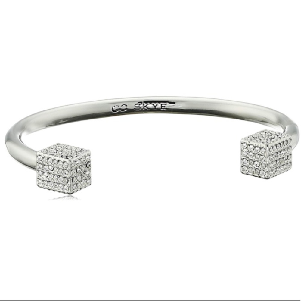 cc skye // silver crystal block party cuff
